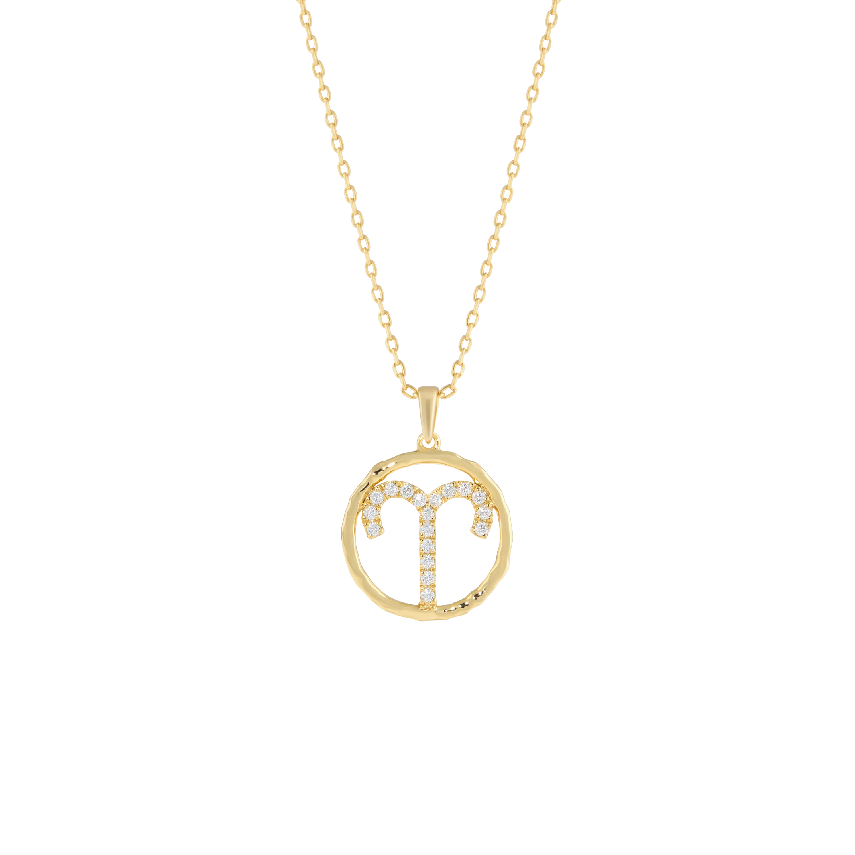 Aries medallion pendant necklace