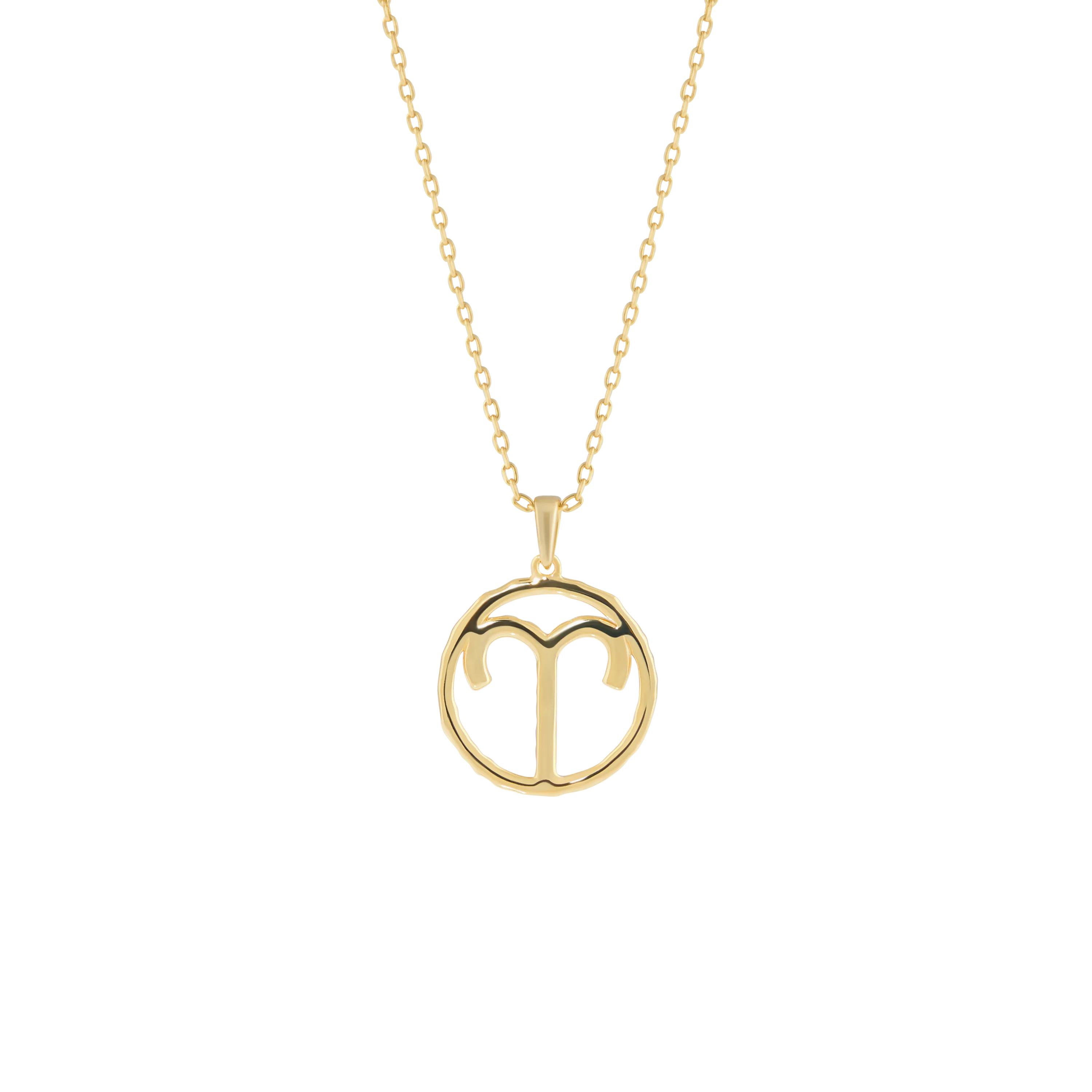 Aries medallion pendant necklace