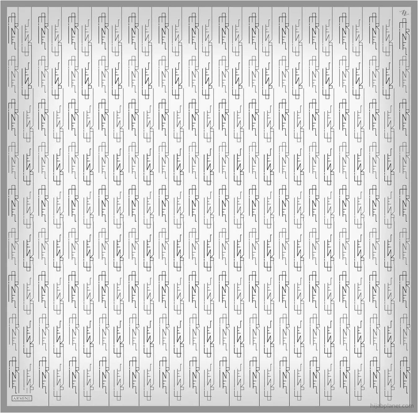 Armine Pisces Abstract Silk Scarf #1