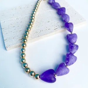 Big & Bold Hearts - Purple