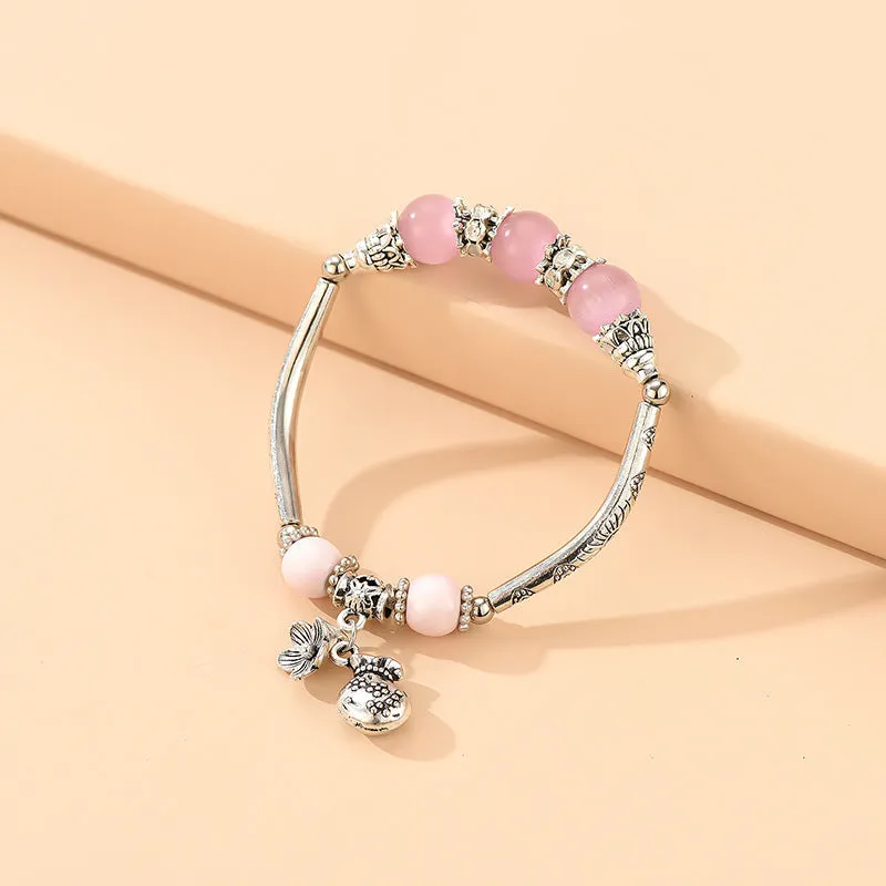 Bohemian Sweet Beaded Alloy Bracelet