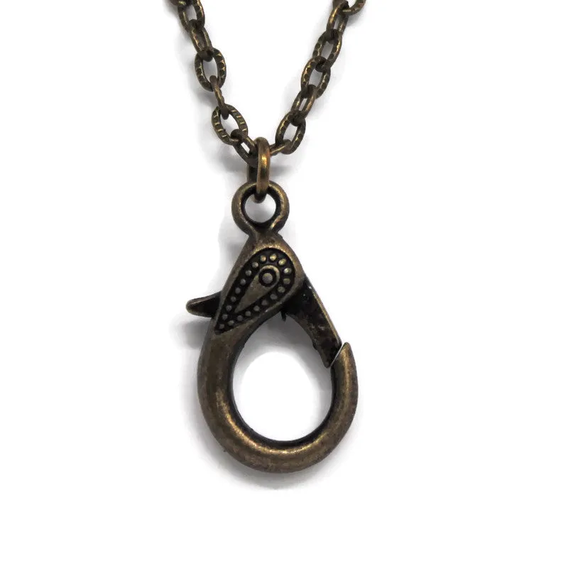 Charm Keeper Necklace Blank Bronze