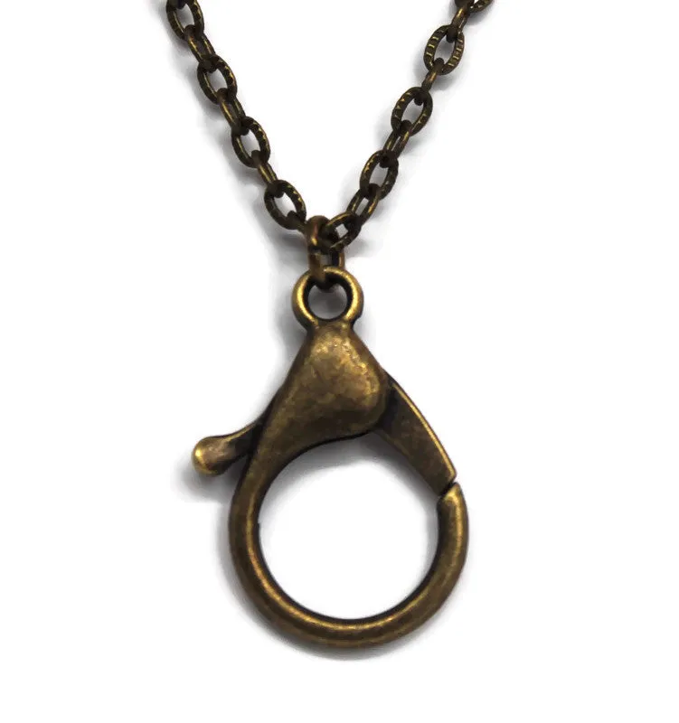 Charm Keeper Necklace Blank Bronze
