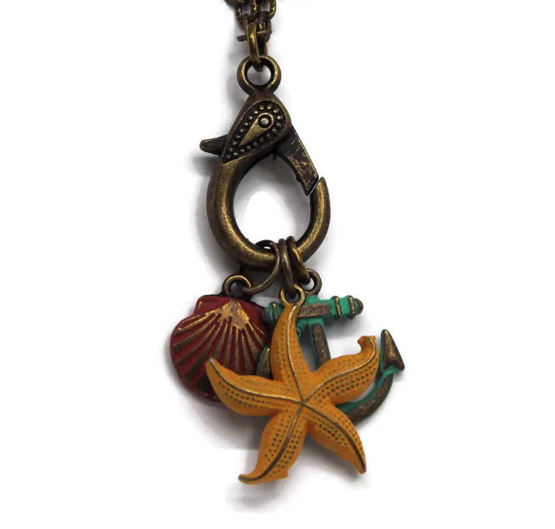 Charm Keeper Necklace Blank Bronze