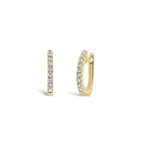 Diamond Small Huggie Earrings