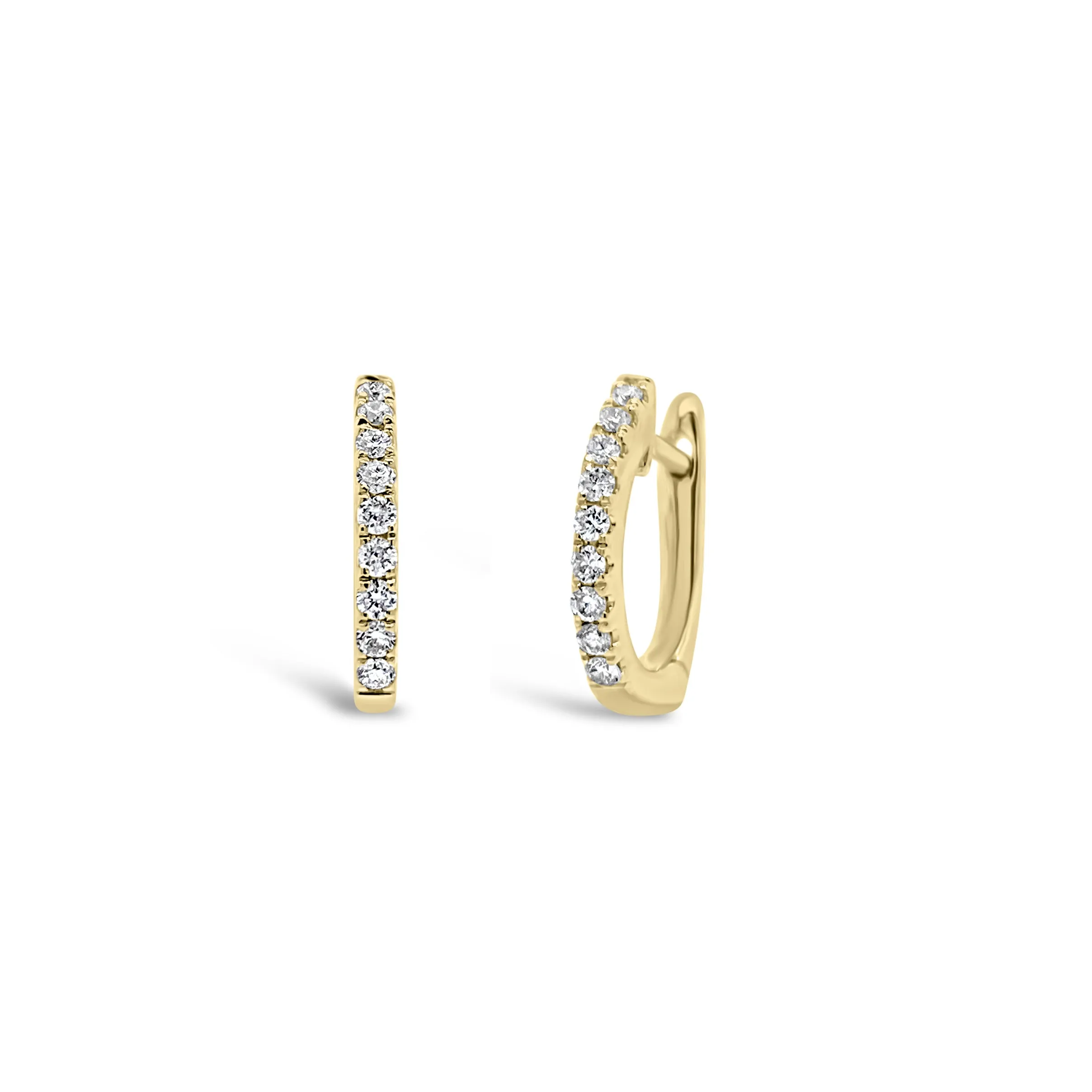 Diamond Small Huggie Earrings