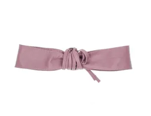 Dusky Pink Obi belt soft genuine leather wrap belt | Wide waist belt in genuine leather | Genunine leather wrap around boho dress belt