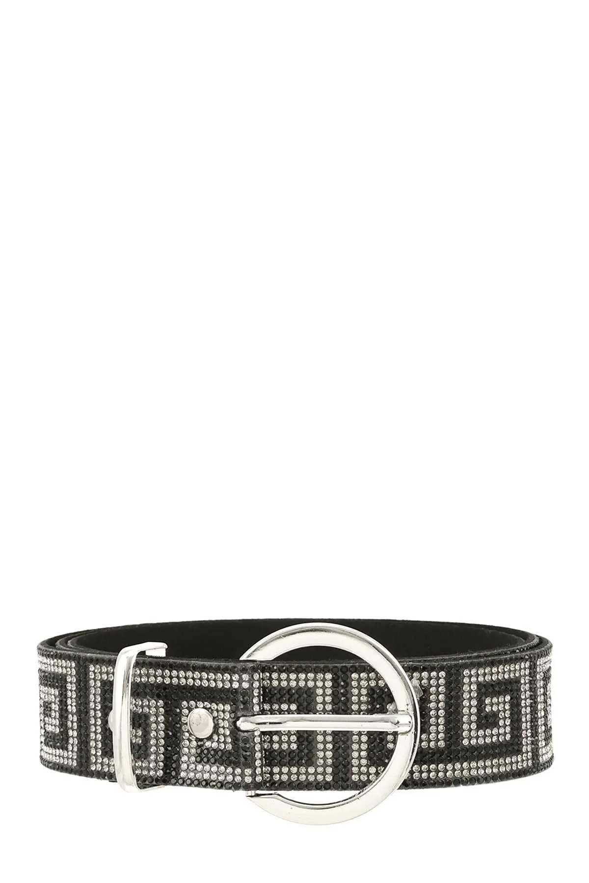 Greek Pattern Rhinestone Pave Belt