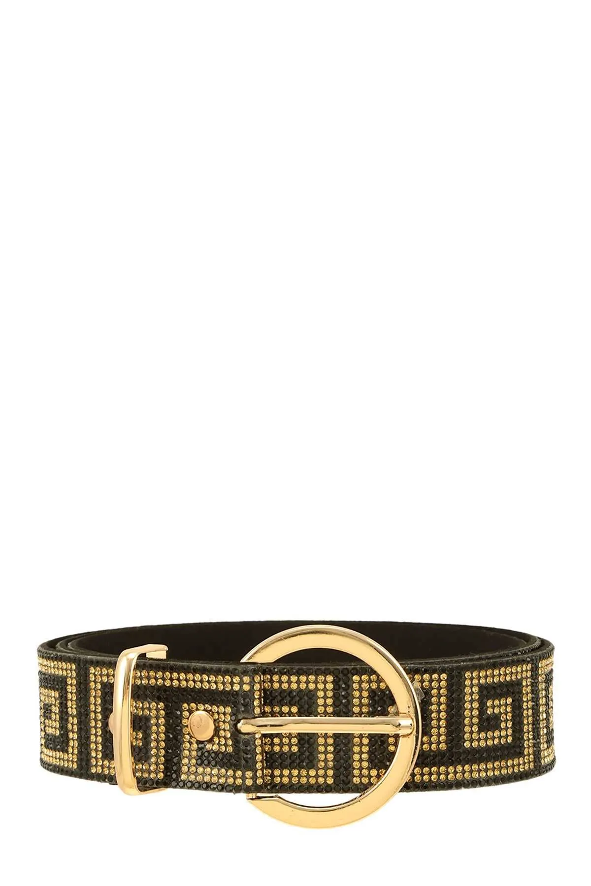 Greek Pattern Rhinestone Pave Belt