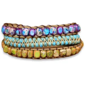 Handmade Bracelet Azure Agate Unisex