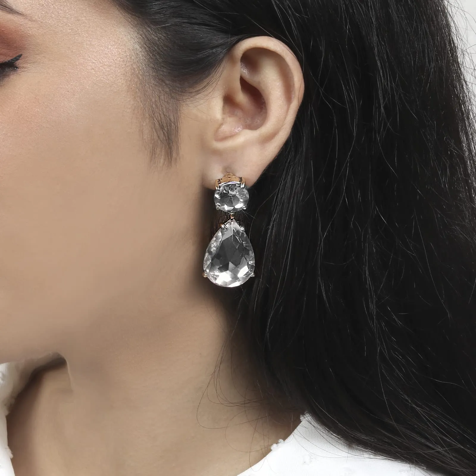 Joker & Witch Glam Up Crystal Drop Earrings for Women