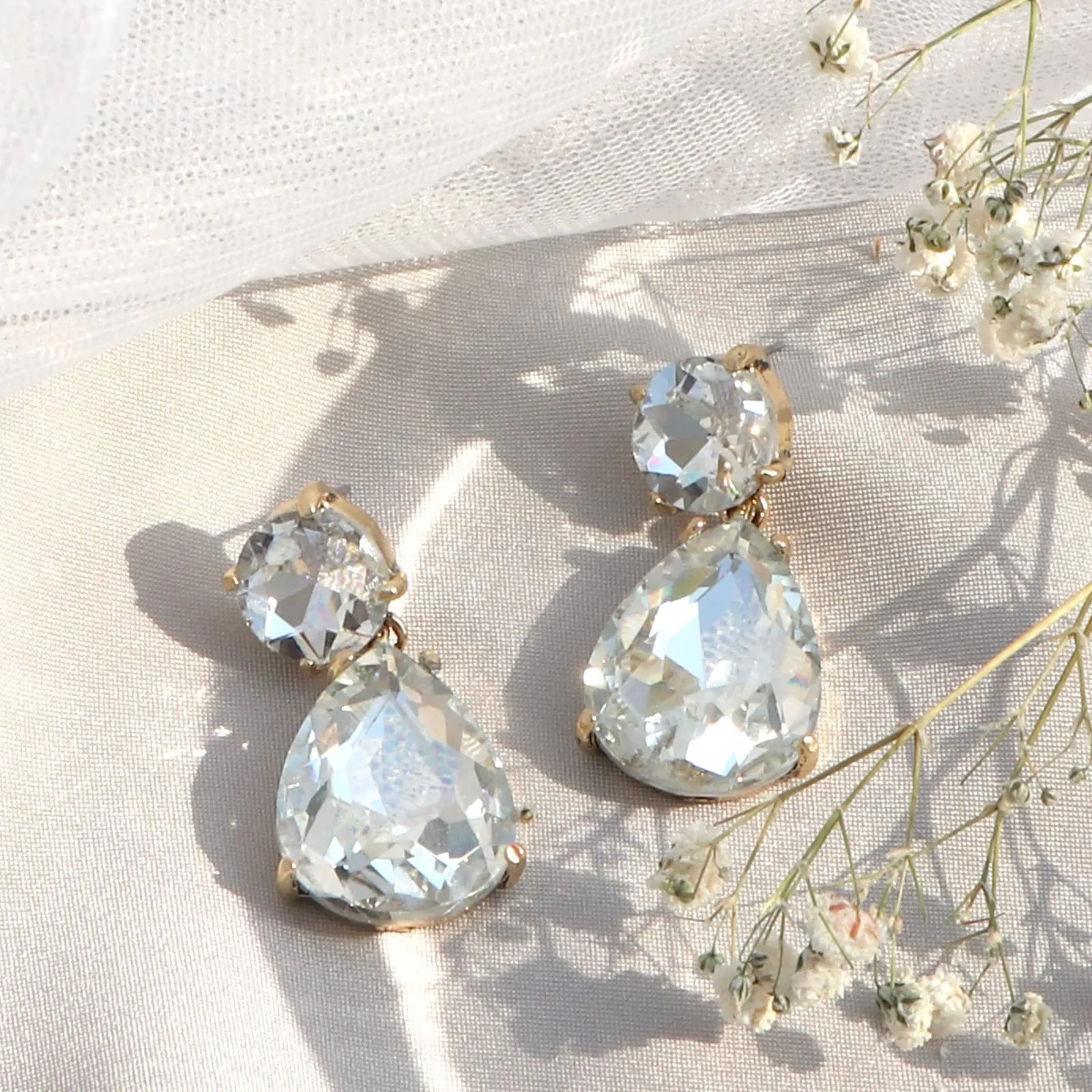 Joker & Witch Glam Up Crystal Drop Earrings for Women