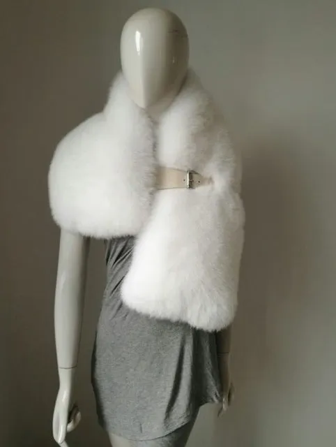 Large Luxurious Genuine Fox Fur Scarf