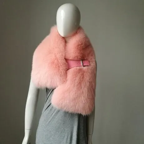 Large Luxurious Genuine Fox Fur Scarf
