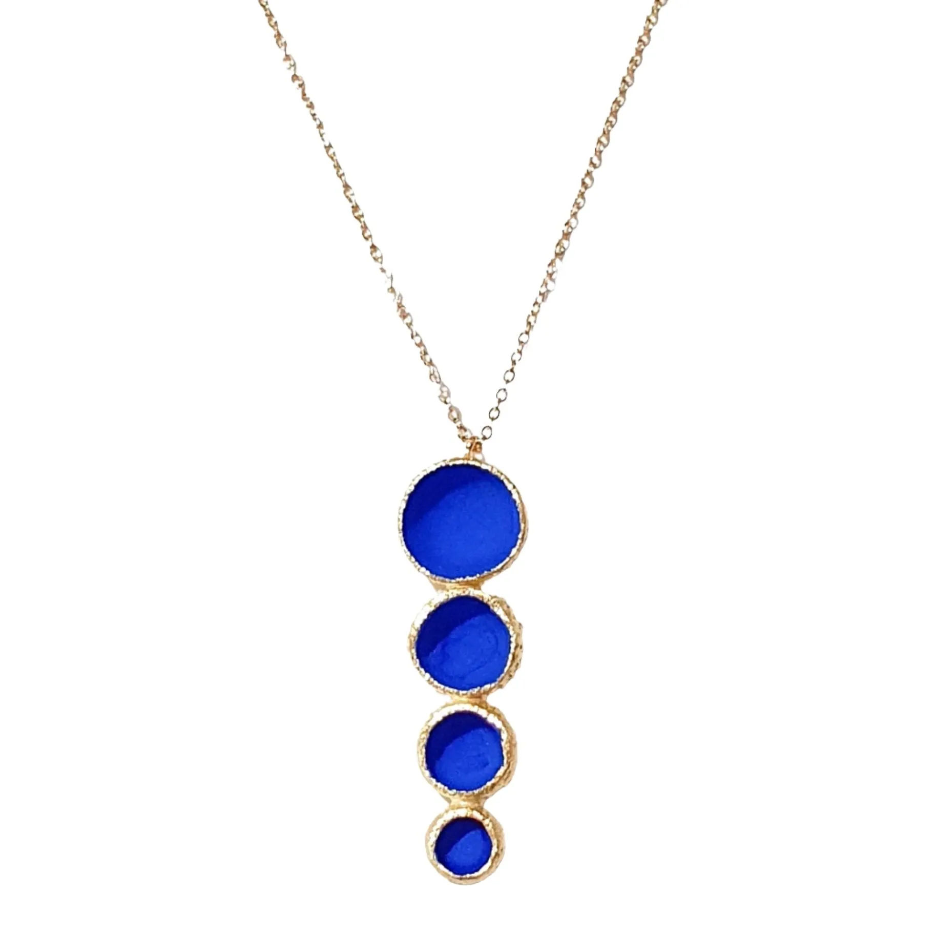 Long Matt Pendant (black or cobalt blue)