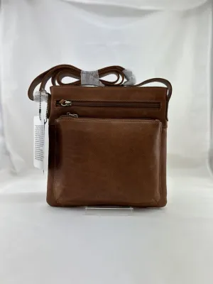 Modapelle 6807 Soft Leather Crossbody Bag Tan