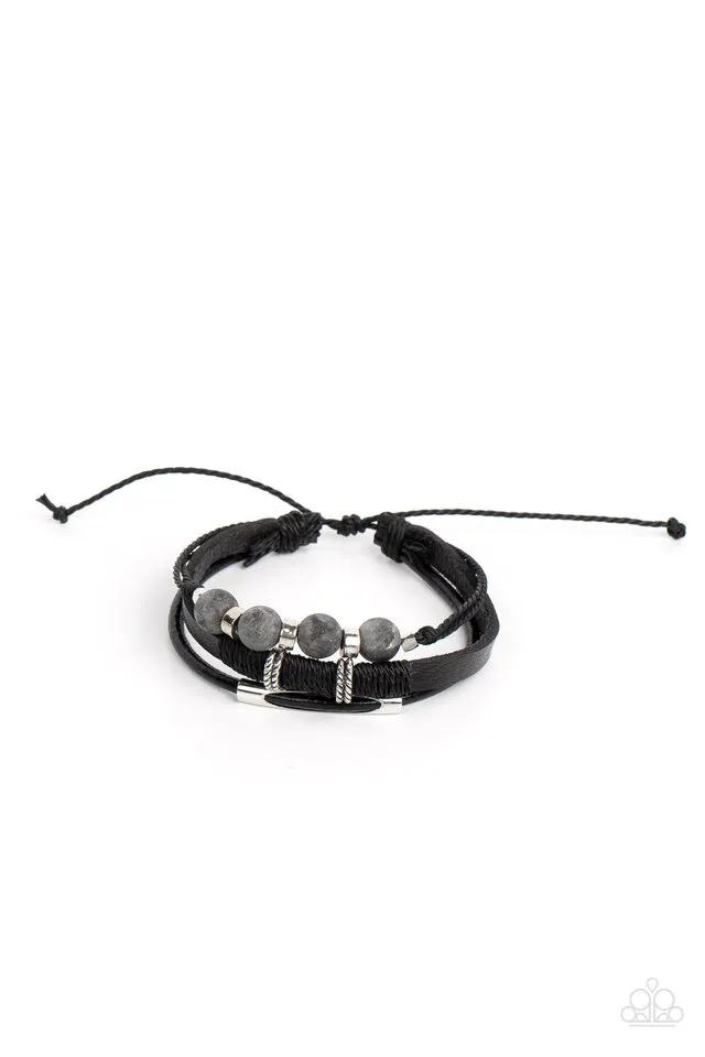 Paparazzi Bracelet ~ Amplified Aloha - Silver
