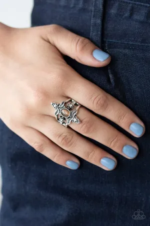 Paparazzi Ring ~ Fleur de Fancy - Brown