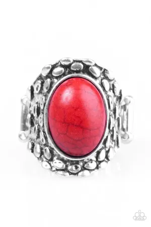 Paparazzi Ring ~ Jungle Glam - Red
