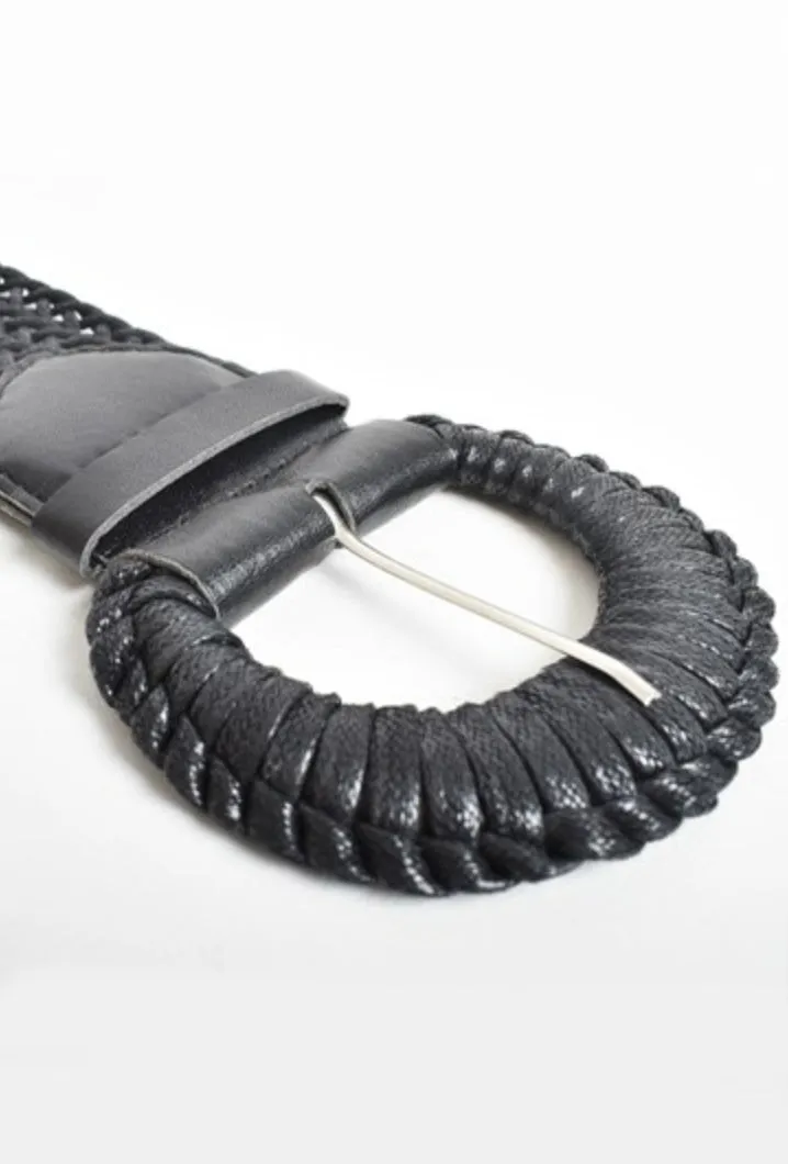 Plait Weave Byron Belt Black
