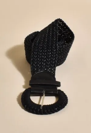 Plait Weave Byron Belt Black