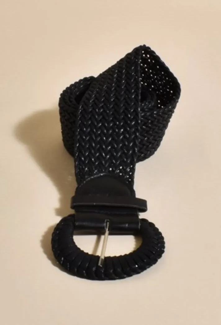 Plait Weave Byron Belt Black