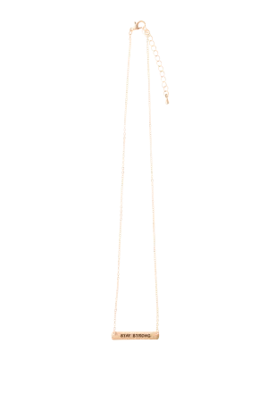 "Stay Strong" Positive Vibes Necklace