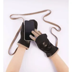 Real Leather with Cashmere Inner Gloves
