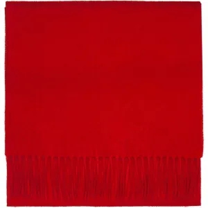 Scarlet Red Pure Lambswool Scarf