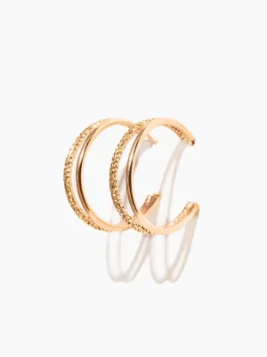 Sparkle Double Hoop Earrings
