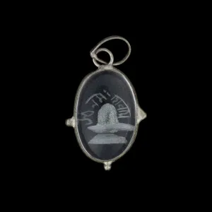 Stone Pendant - 1 x 0.75 Inch | Stone Locket/ Semi Precious Stone Dollar for Men and Women