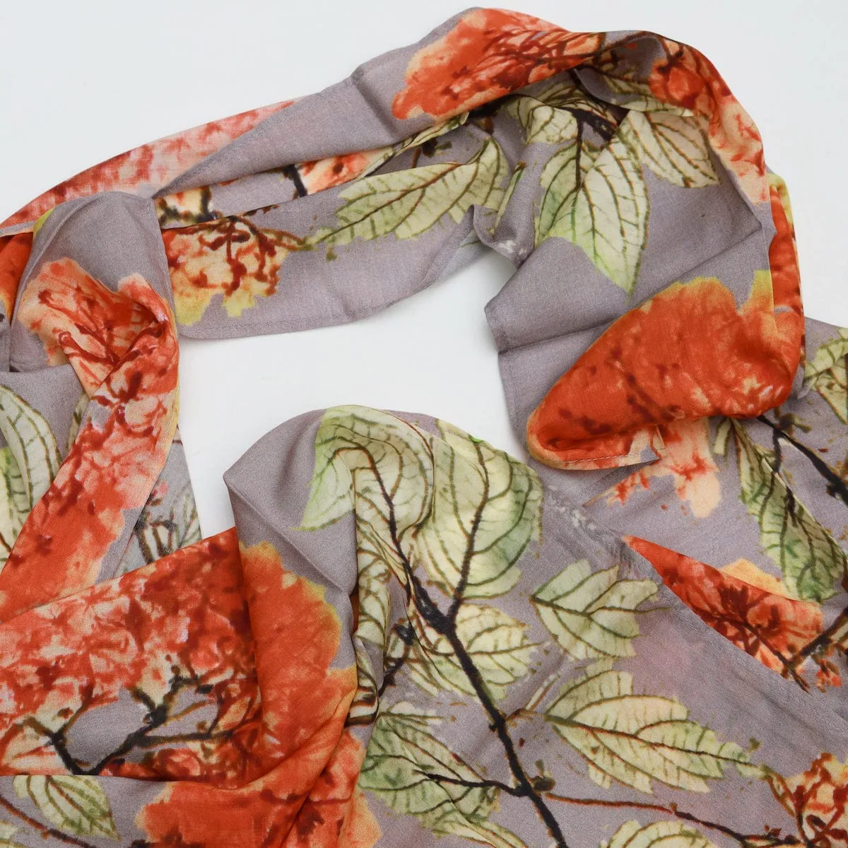 Victorian Hydrangea Cotton Scarf